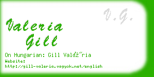 valeria gill business card